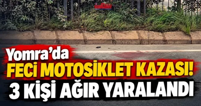 Yomra’da Feci Motosiklet Kazası!
