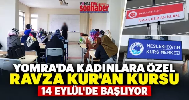 Yomra’da Kadınlara Özel Ravza Kur’an Kursu 14 Eylül’de Başlıyor