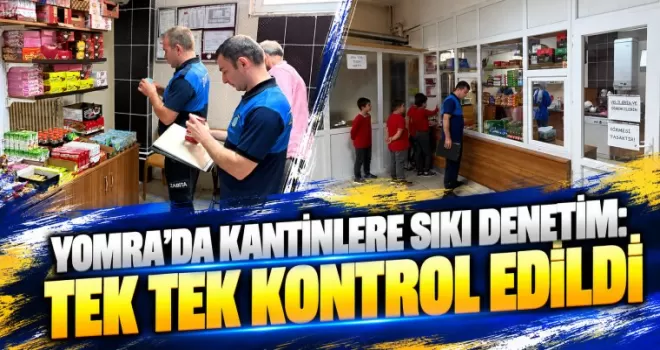 Yomra’da Kantinlere Sıkı Denetim: Tek Tek Kontrol Edildi