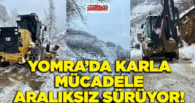 Yomra’da Karla Mücadele Aralıksız Sürüyor