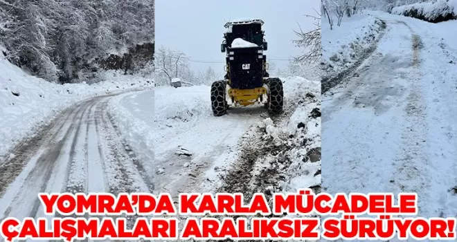 Yomra’da Karla Mücadele Çalışmaları Aralıksız Sürüyor