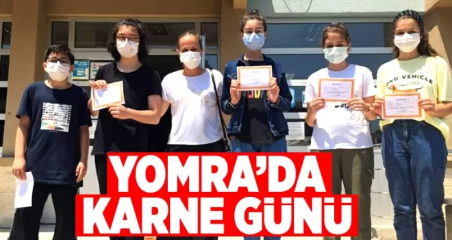Yomra'da karne heyecanı...