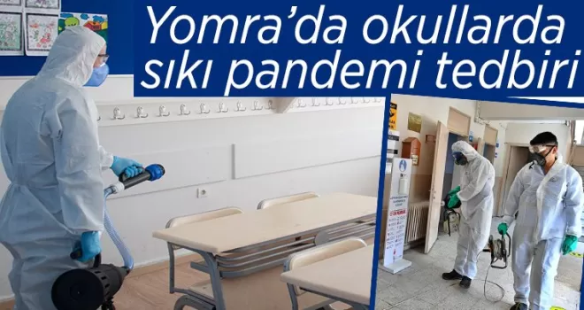 Yomra'da okullarda sıkı tedbirler alındı