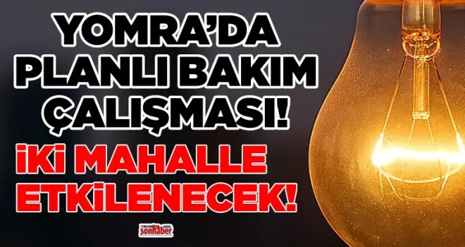 Yomra’da Planlı Bakım Çalışması
