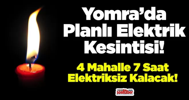 Yomra’da Planlı Elektrik Kesintisi: 4 Mahalle 7 Saat Elektriksiz Kalacak