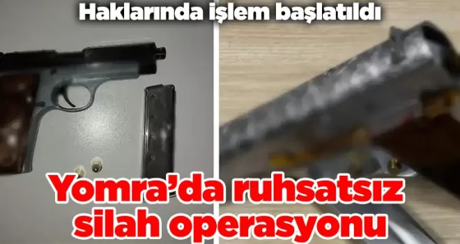 Yomra’da ruhsatsız silah operasyonu