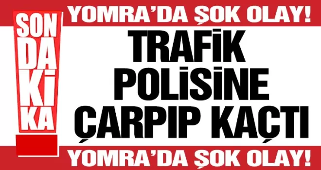 Yomra’da Şok Olay: Trafik Polisine Çarpıp Kaçtı
