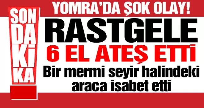 Yomra’da şok olay... Rastgele havaya ateş açtı