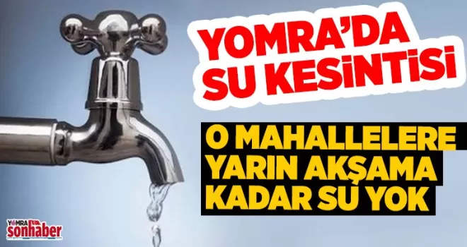 Yomra’da su kesintisi