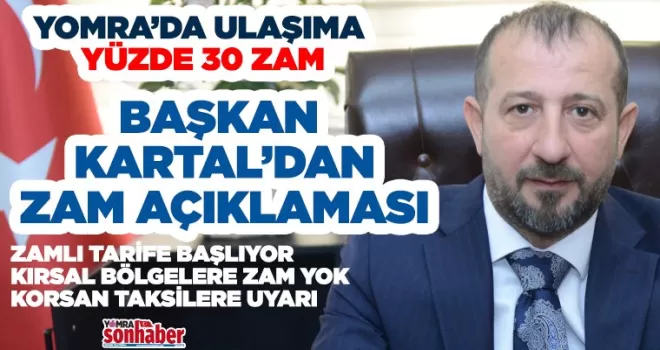 YOMRA’DA ULAŞIMA YÜZDE 30 ZAM