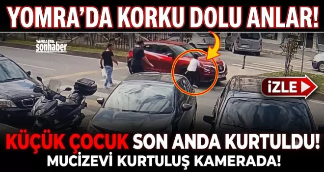 Yomra’da Yaya Geçidinde Korku Dolu Anlar! 
