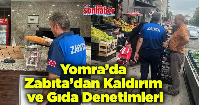 Yomra’da Zabıta’dan Kaldırım  ve Hijyen Denetimleri