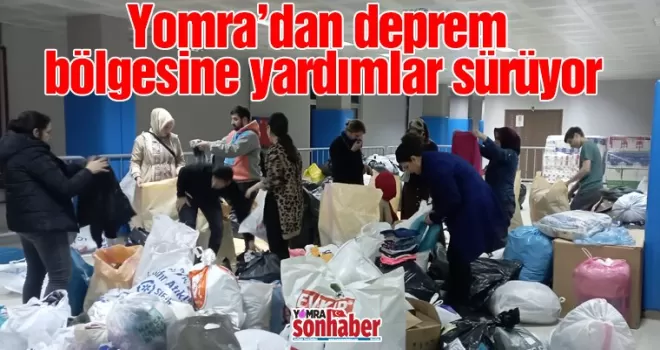 Yomra’dan deprem bölgesine yardımlar sürüyor
