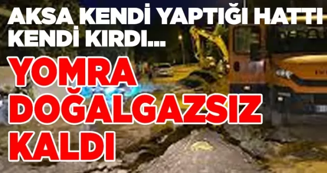 Yomra doğalgazsız kaldı