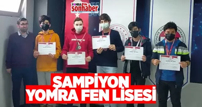 Yomra Fen Lisesi Şampiyon oldu