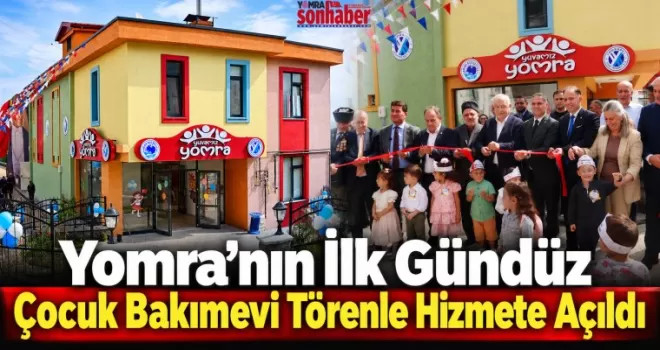 Yomra’nın İlk Gündüz Çocuk Bakımevi Törenle Hizmete Açıldı