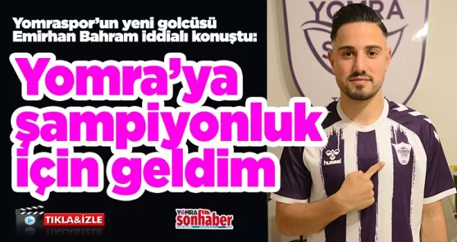 Yomra’ya şampiyonluk için geldim
