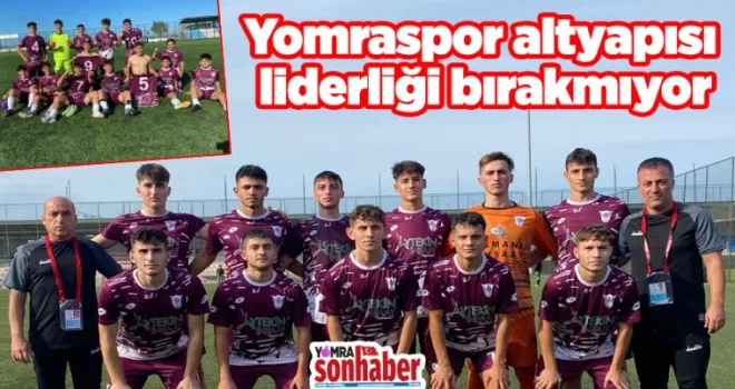 Yomraspor altyapısı liderliği bırakmıyor