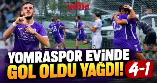 YOMRASPOR EVİNDE  GOL OLDU YAĞDI! 4-1