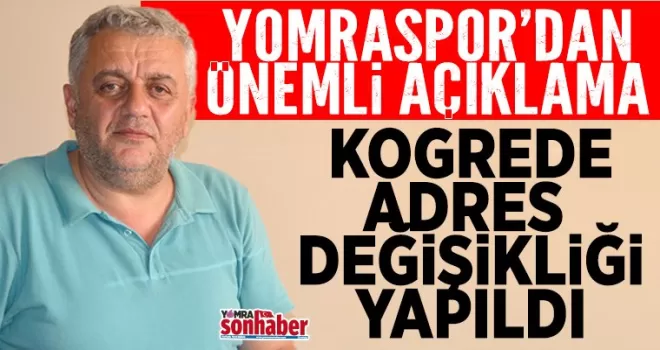 Yomraspor Genel Kurulunda Adres Değişikliği
