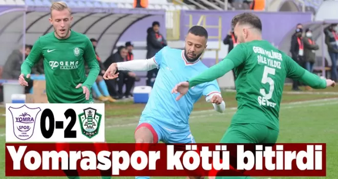 Yomraspor kötü bitirdi: 0-2