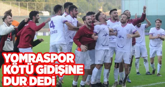 Yomraspor kötü gidişe dur dedi