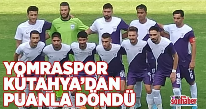 Yomraspor Kütahya'yı elinden kaçırdı: 2-2