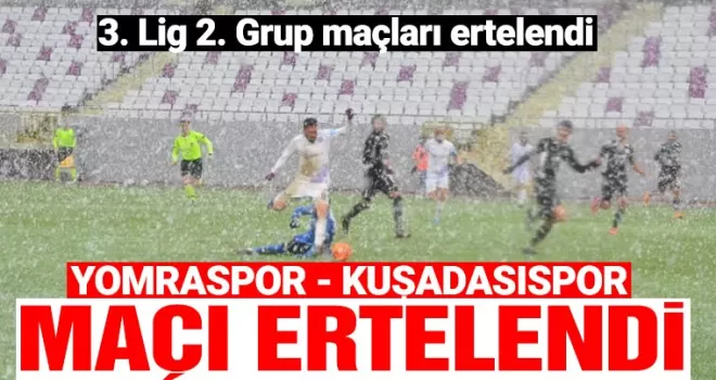 Yomraspor maçı ertelendi