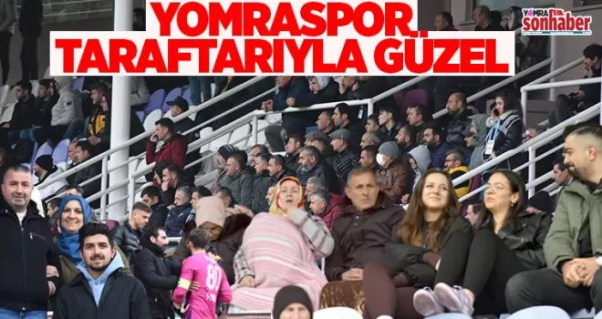 Yomraspor taraftarıyla güzel