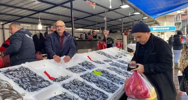 Zonguldak’ta bol miktarda avlanan balıklar tezgahları süslüyor