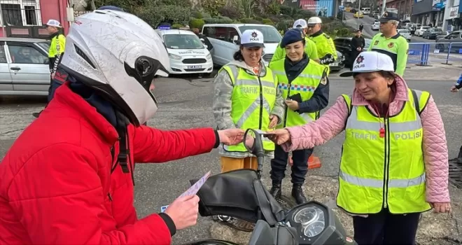 Zonguldak'ta engelli bireyler trafik denetimi yaptı