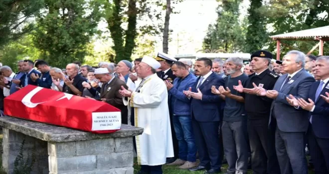Zonguldak’ta vefat eden gazi son yolculuğuna uğurlandı