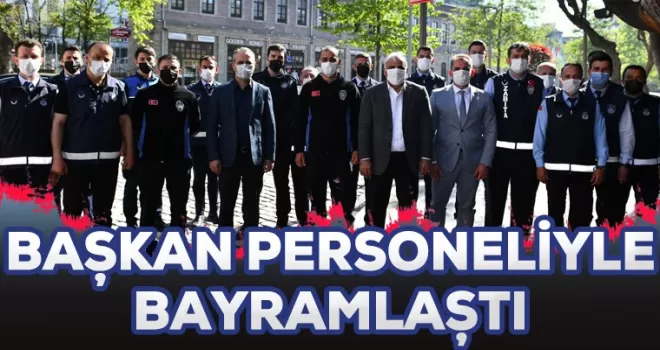 Zorluoğlu personeliyle bayramlaştı