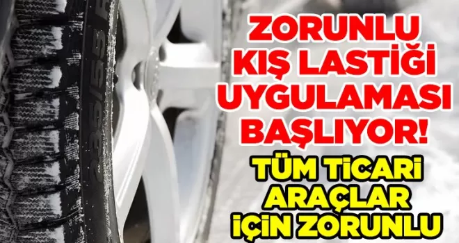 Zorunlu kış lastiği uygulaması başlıyor