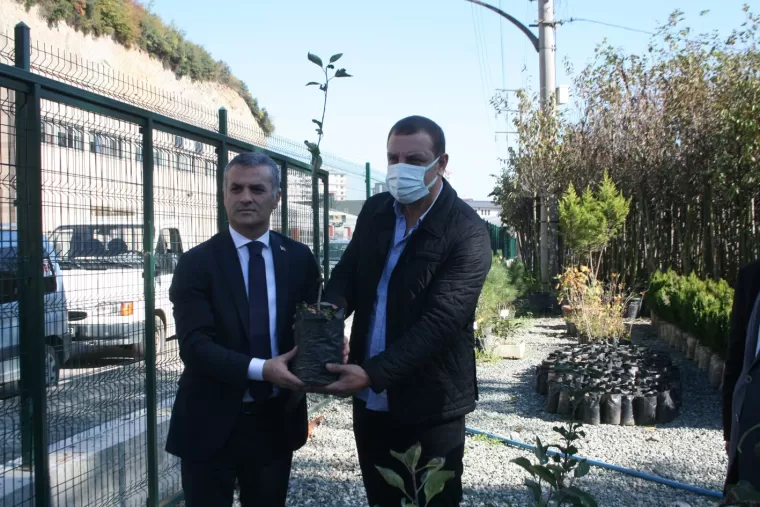 Yomra Elması Fidanı Dağıtıldı