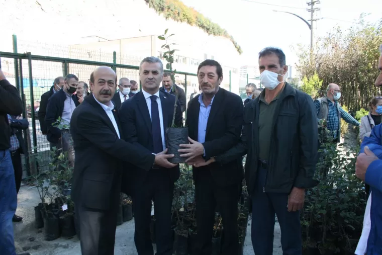 Yomra Elması Fidanı Dağıtıldı