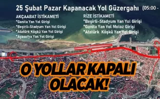 Trabzon Büyükşehir uyardı! O yollar kapalı olacak…