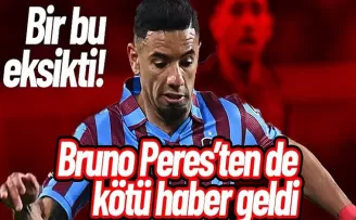 Trabzonspor'a Bruno Peres'ten kötü haber