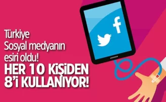 Türkiye Sosyal medyanın esiri oldu! Her 10 kişiden 8'i kullanıyor